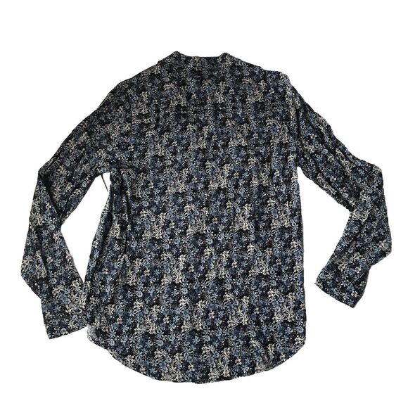 Karen Kane Floral Print Long Sleeve Blouse Pullover V Neck Shirt Small NWT - Picture 2 of 13